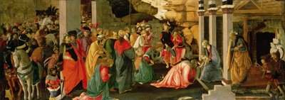 Aanbidding der Wijzen door Sandro Botticelli